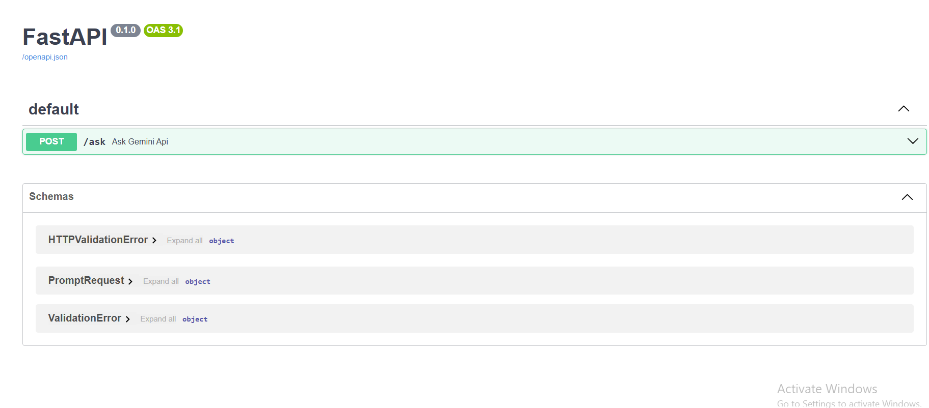 FastAPI-based Chatbot with Google Gemini Integration